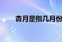 杏月是指幾月份（杏月是指哪個月）