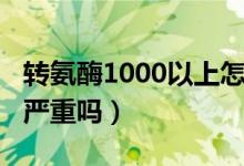 轉(zhuǎn)氨酶1000以上怎么治療（轉(zhuǎn)氨酶1000以上嚴(yán)重嗎）