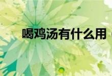 喝雞湯有什么用（喝雞湯有什么好處）
