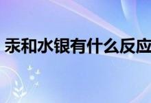 汞和水銀有什么反應(yīng)(汞和水銀有什么區(qū)別)