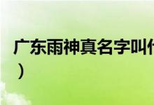 廣東雨神真名字叫什么（廣東雨神真名叫什么）