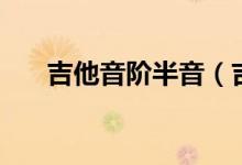吉他音階半音（吉他半音階什么意思）