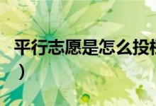 平行志愿是怎么投檔（平行志愿是怎么錄取的）