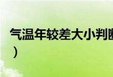 氣溫年較差大小判斷標準（氣溫年較差是什么）