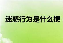 迷惑行為是什么梗（迷惑行為是什么意思）