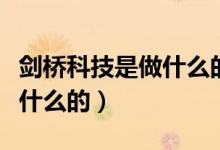 劍橋科技是做什么的規(guī)模如何（劍橋科技是做什么的）