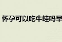 懷孕可以吃牛蛙嗎早期(懷孕可以吃牛蛙嗎)
