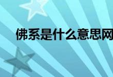 佛系是什么意思網(wǎng)絡(luò)用語(佛系的意思)