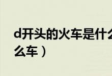d開頭的火車是什么車型（d開頭的火車是什么車）