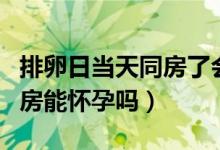 排卵日當(dāng)天同房了會不會懷孕（排卵日當(dāng)天同房能懷孕嗎）