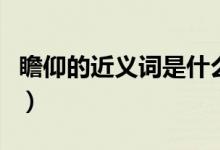 瞻仰的近義詞是什么（和瞻仰意思相近的詞語）