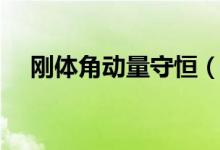 剛體角動量守恒（剛體角動量守恒條件）