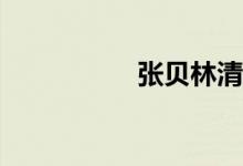 張貝林清了什么小說？