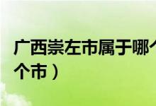 廣西崇左市屬于哪個市管（廣西崇左市屬于哪個市）