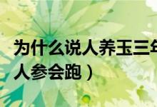 為什么說(shuō)人養(yǎng)玉三年玉養(yǎng)人一生呢（為什么說(shuō)人參會(huì)跑）