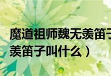 魔道祖師魏無羨笛子曲純音樂（魔道祖師魏無羨笛子叫什么）