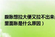 腹脹想拉大便又拉不出來是什么原因（想拉大便又拉不出來里面脹是什么原因）