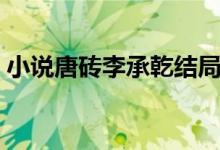 小說(shuō)唐磚李承乾結(jié)局是什么（小說(shuō)唐磚結(jié)局）