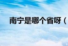 南寧是哪個(gè)省呀（南寧是哪個(gè)省的簡(jiǎn)稱(chēng)）