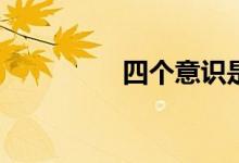 四個意識是什么？自信？