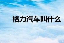 格力汽車(chē)叫什么（格力汽車(chē)叫什么名）