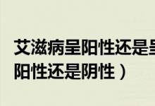 艾滋病呈陽性還是呈陰性確認感染（艾滋病呈陽性還是陰性）