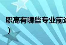 職高有哪些專業(yè)前途好男生（職高有哪些專業(yè)）