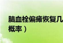 腦血栓偏癱恢復(fù)幾率（腦出血偏癱活30年的概率）
