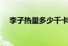 李子熱量多少千卡（李子熱量多少大卡）