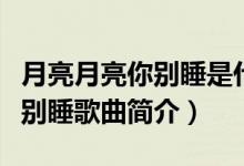 月亮月亮你別睡是什么歌的歌詞（月亮月亮你別睡歌曲簡介）