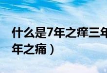 什么是7年之癢三年之痛（什么是七年之癢三年之痛）