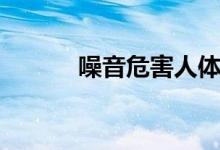 噪音危害人體健康（噪音危害）