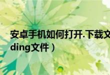 安卓手機(jī)如何打開.下載文件（安卓手機(jī)如何打開.downloading文件）
