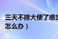 三天不排大便了感覺(jué)排便無(wú)力（三天不排大便怎么辦）