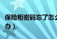 保險(xiǎn)柜密碼忘了怎么辦（保險(xiǎn)柜密碼忘了怎么辦）