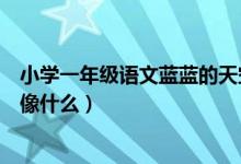 小學(xué)一年級(jí)語(yǔ)文藍(lán)藍(lán)的天空像什么（小學(xué)一年級(jí)的語(yǔ)文藍(lán)天像什么）