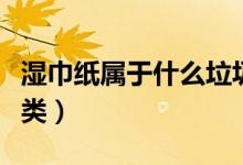 濕巾紙屬于什么垃圾（濕巾紙屬于什么垃圾分類）