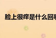 臉上很癢是什么回事（臉上很癢是螨蟲嗎）
