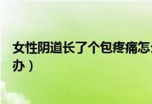 女性陰道長了個包疼痛怎么辦（女性陰道長了個包疼痛怎么辦）