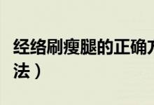 經(jīng)絡(luò)刷瘦腿的正確方法（經(jīng)絡(luò)刷瘦腿的正確手法）
