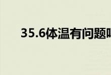 35.6體溫有問(wèn)題嗎（35.6體溫正常嗎）