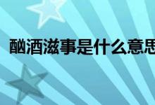 酗酒滋事是什么意思（相機中s是什么意思）