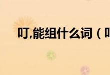 叮,能組什么詞（叮組詞 你能組多少個）