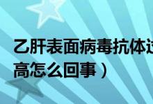 乙肝表面病毒抗體過高（乙肝病毒表面抗體太高怎么回事）