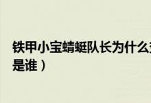 鐵甲小寶蜻蜓隊(duì)長(zhǎng)為什么變成紅色（鐵甲小寶中的蜻蜓隊(duì)長(zhǎng)是誰(shuí)）