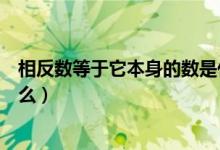 相反數(shù)等于它本身的數(shù)是什么(相反數(shù)等于它本身的數(shù)是什么)
