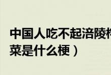 中國人吃不起涪陵榨菜什么梗（網(wǎng)上的涪陵榨菜是什么梗）