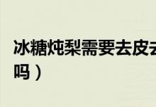 冰糖燉梨需要去皮去核嗎（冰糖燉梨需要加水嗎）
