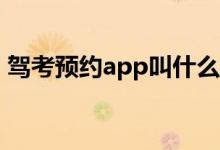 駕考預(yù)約app叫什么(駕考預(yù)約APP叫什么)