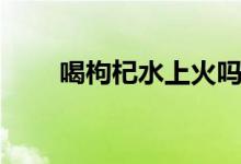 喝枸杞水上火嗎（喝枸杞水上火嗎）